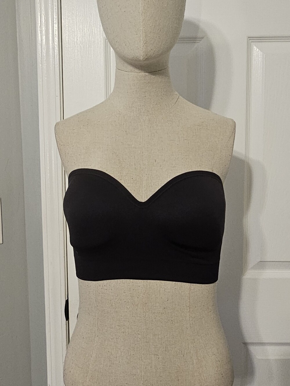 Jockey Black Strapless Bandeau with Contoured Cups